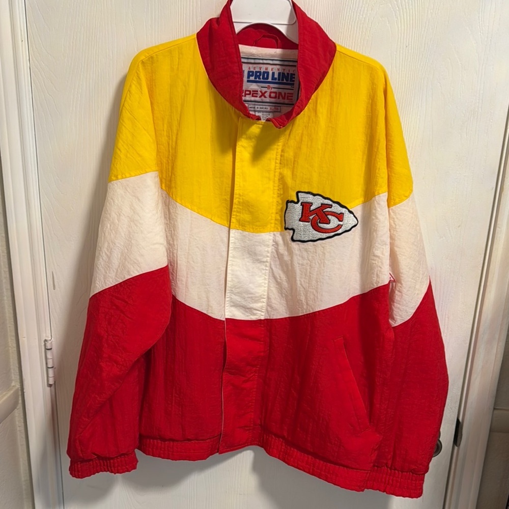 Proline Apex One NFL Kansas City Chiefs Men's Size XL Long Sleeve Full Zip Lined
